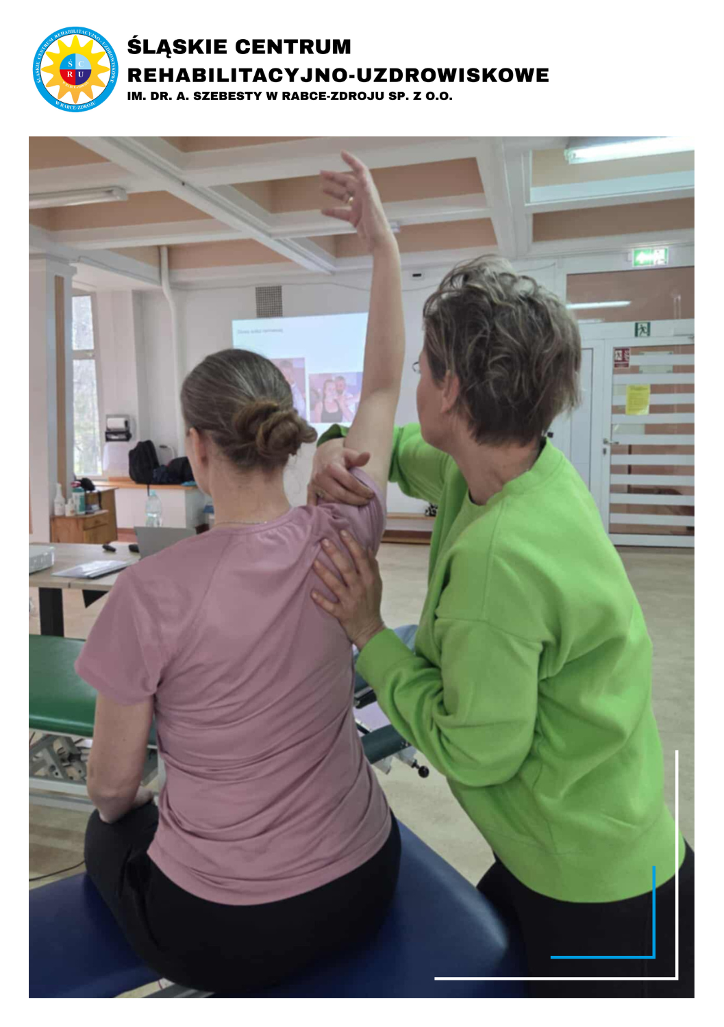 Pacjent z fizjoterapeutą